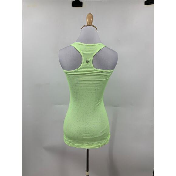 Lululemon Cool Tank Top Womens 2 Highlighter Pop Racerback Scoop Neck Active - Picture 6 of 9